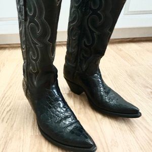 Falconhead Tres Outlaws Black Hornback Alligator Women Size 7